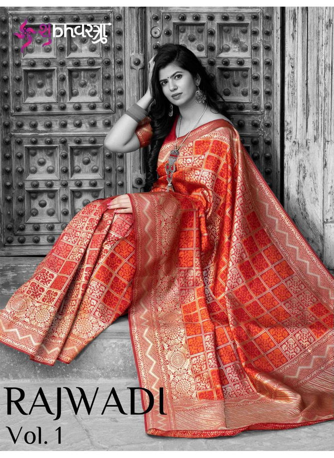 Subhvastra Rajwadi Vol 1 Exclusive Designer Banarasi Silk Festival Wear Saree Collection 